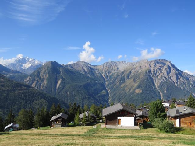 immer wieder blicken wir zurück. Glishorn, Spitzhorli, Tochuhorn und natürlich...