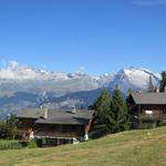 der Wanderweg führt uns durch die verstreut liegenden Ferienhäuser. Was für eine schöne Aussicht