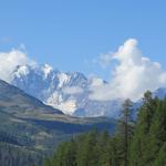 nicht zu vergessen der mächtige Fletschhorn, dessen Nordwand ein Schaustück sondergleichen bietet