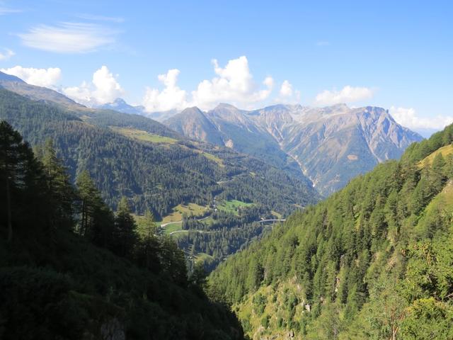 Blick auf die Simplonpassstrasse