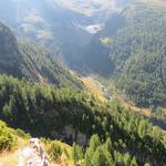 Blick in den Geröllkessel von Furggubäum das wir bald durchqueren werden