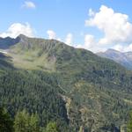 Blick auf die andere Talseite nach Heitrich und den Kessel von Alpji. Bald sind wir dort