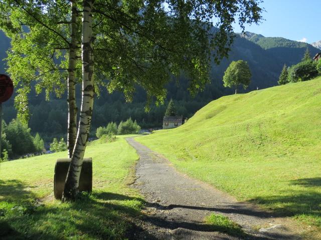 wir folgen den alten Säumern und marschieren hinunter nach Gstein und gleichzeitig zur Laggina