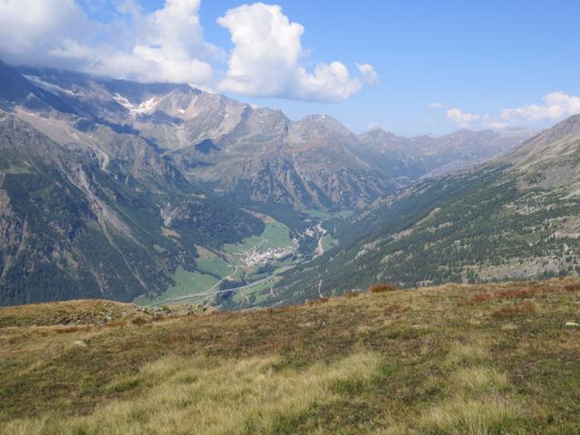 Blick hinunter zum Simplon Dorf