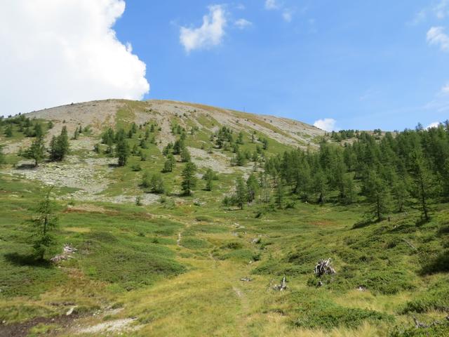 Blick zurück und hinauf zum Seehorn