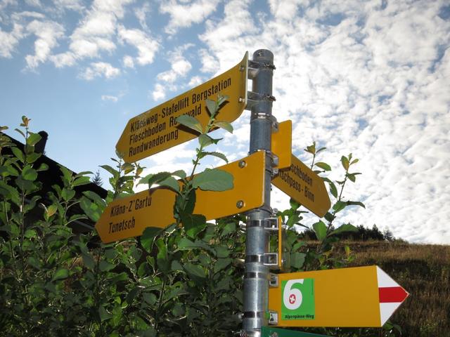 unser erstes Ziel lautet Chläna