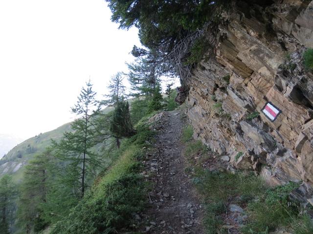 der Bergweg wird nun anspruchsvoller