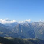 Blick in das Simplongebiet mit dem Fletschhorn und nach Rosswald