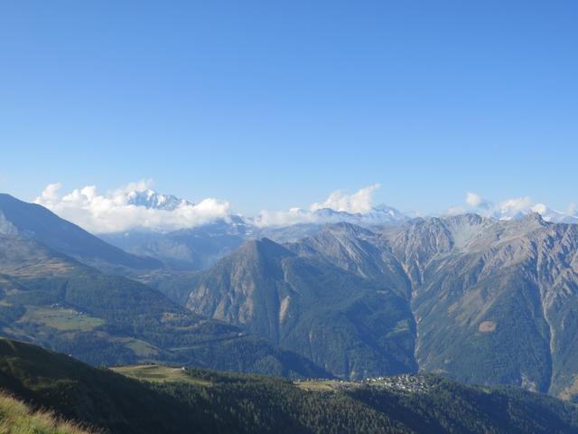 Blick in das Simplongebiet mit dem Fletschhorn und nach Rosswald