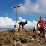 beim Gipfelkreuz des Fülhorn 2736 m.ü.M.