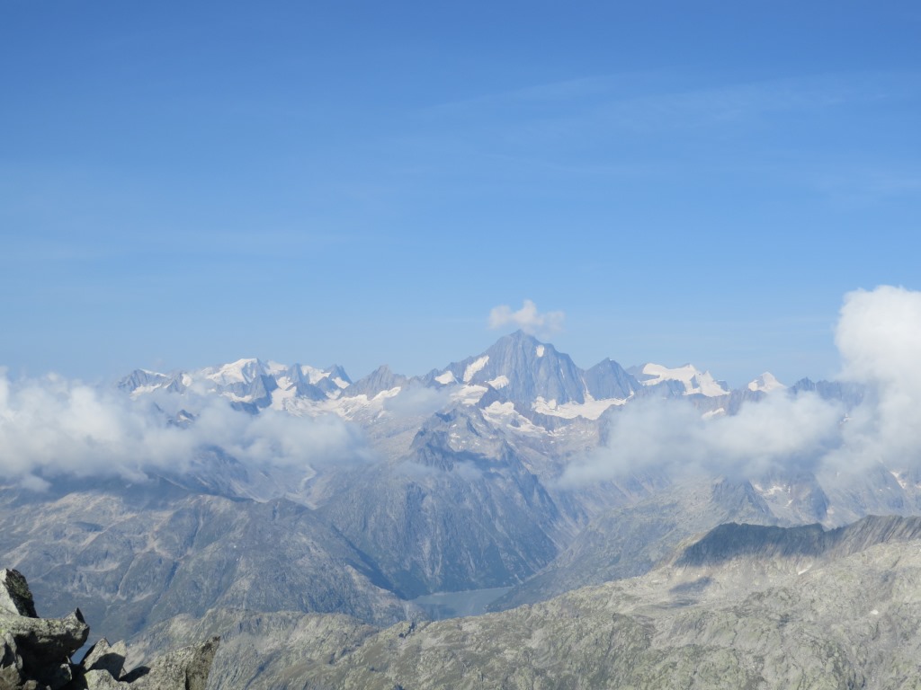 Oberaarhorn, Finsteraarhorn, Lauteraarhorn, Ritzlihorn, Grimselgebiet. Viele Wanderungen haben wir in diesem Gebiet durchgeführ