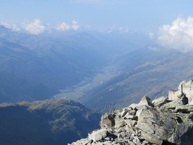 fast das ganze Goms liegt uns zu Füssen