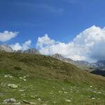 Blick hinauf zum Sidelenhorn, Galenstock und Bielenhorn. Sofort kommt uns die Wanderung zu Sidelenhütte in den Sinn