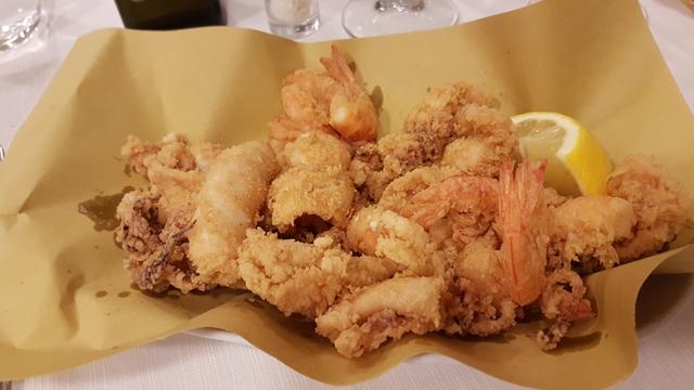 der fritto misto di pesce war super fein