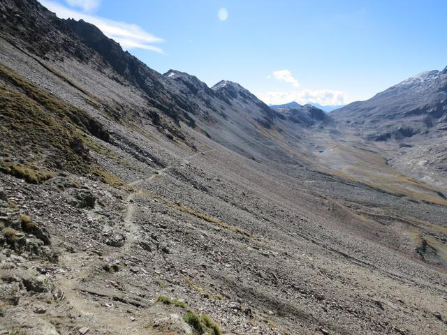 Blick ins Val Languard mit Fuorcla Pischa