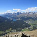 fast schon kitschig präsentiert sich das Oberengadiner Seenplateau zwischen Maloja und St. Moritz, mit den vier grossen Seen
