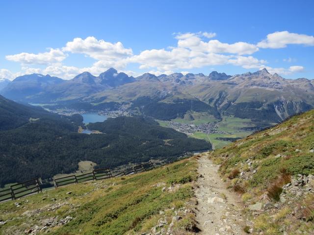 was für eine schöne Aussicht während dem Abstieg