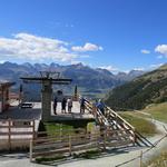 wir haben die Bergstation auf der Alp Languard 2327 m.ü.M. erreicht. Eine wunderschöne Wanderung geht zu Ende