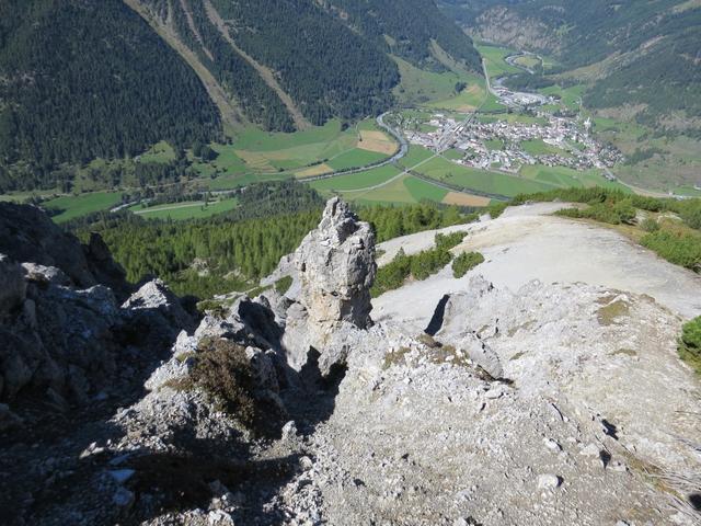 wilde Natur hier oben. Mondänes Leben unten in Zernez