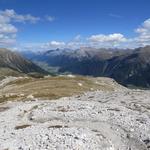 Blick zurück zum kleinen Sattel