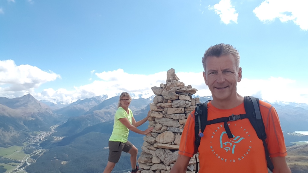 Erinnerungsfoto aufgenommen beim grossen Steinmann