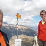 Erinnerungsfoto aufgenommen auf dem Piz Padella