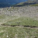 wir erreichen die Weggabelung 2530 m.ü.M.