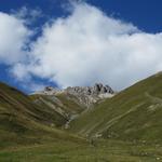 wir schauen hinauf ins Val dal Selin und zu den Las Trais Fluors