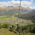 mit der Gondelbahn schweben wir danach hinunter nach Celerina