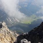 Blick auf die Ofenpassstrasse Richtung Val Müstair