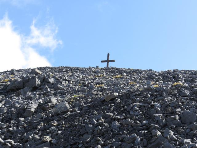 Blick zurück zum Gipfelkreuz