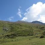 Blick hinauf zum Piz Daint