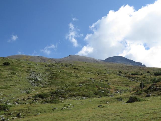 Blick hinauf zum Piz Daint