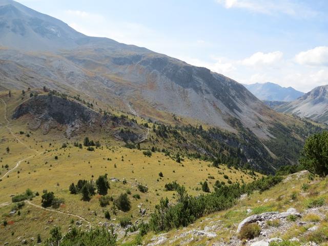 Blick Richtung Val Murtaröl von wo wir gekommen sind