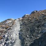 schliesslich ist der Gipfel des Piz Lunghin 2779 m.ü.M. erreicht, eine Aussichtskanzel hoch über den Bergell