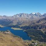 wunderschön die Oberengadiner Seenplatte mit Silserseee und Silvaplanersee