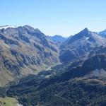 Blick ins Val Forno mit dem Passo del Muretto