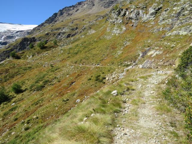 Blick auf den weiteren Wegverlauf