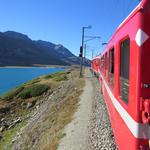 die Zugfahrt danach zurück zum Ospizio Bernina war Superlativ