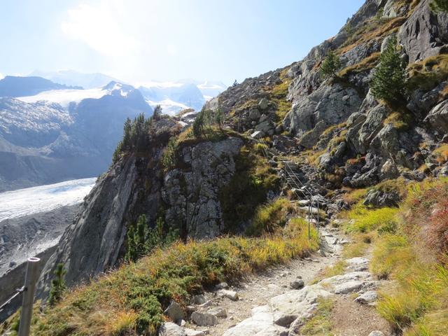 der Bergweg gewinnt weiter an Höhe