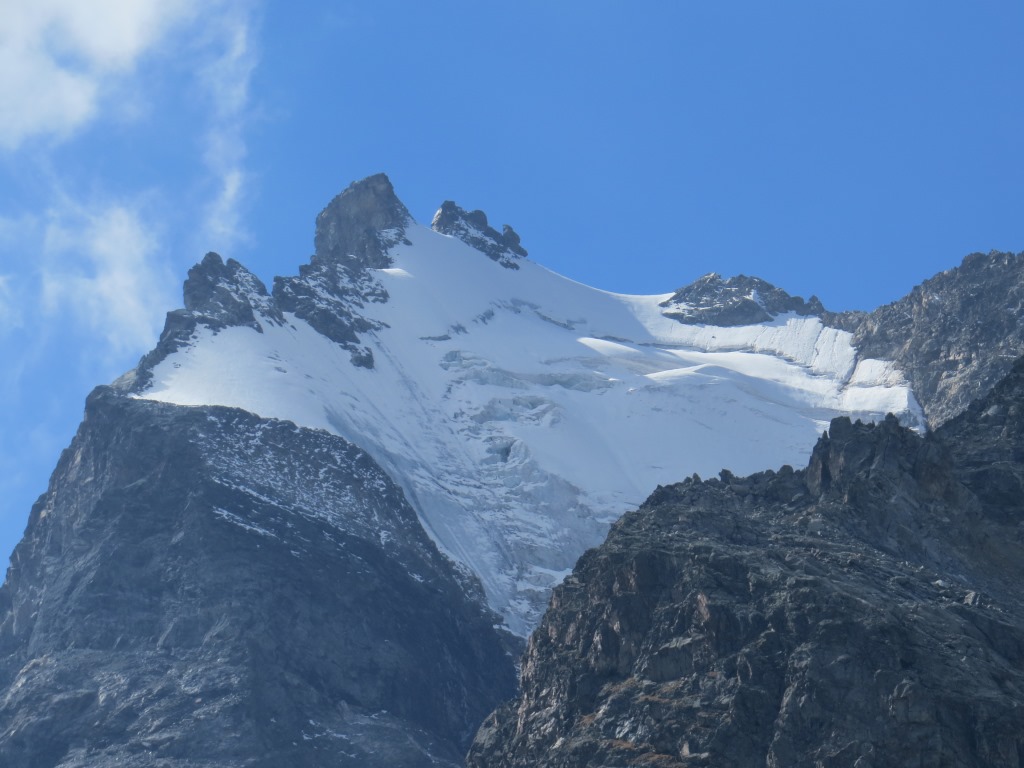 Blick auf Piz Prievlus mit Vadret Prievlus