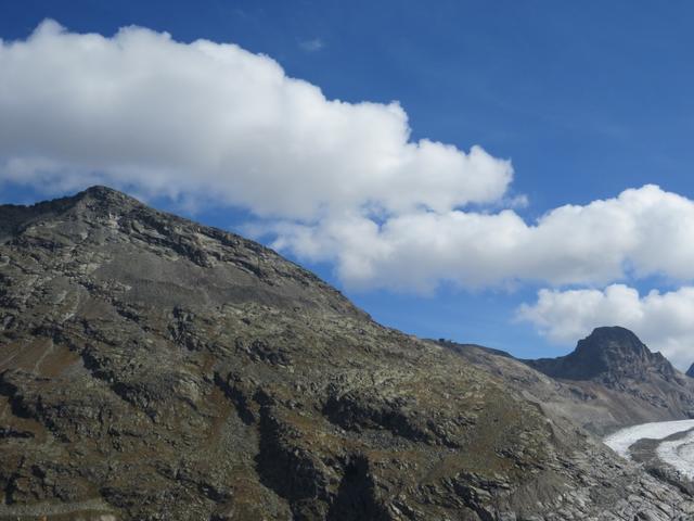 Blick auf Munt Pers, Diavolezza und Piz Trovat