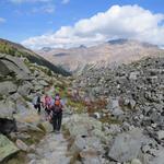 bei der riesigen Moräne des Morteratschgletscher