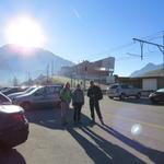 ...und fahren mit dem Auto kurz vor dem Berninapass, zur Bergstation der Diavolezza Seilbahn