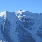 Blick auf Piz Palü-Ostgipfel, Piz Palü-Hauptgipfel und Piz Palü-Westgipfel