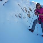 auf der Schattenseite des Sass Queder liegt fast immer Schnee