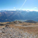 sehr schönes Breitbildfoto mit Blick ins Val Müstair und Richtung Ortler