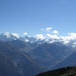 Blick zum Ortlermassiv mit seinen unzähligen Gipfeln