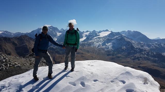 bevor wir den Piz Umbrail verlassen, erstellen wir nochmals ein Erinnerungsfoto...