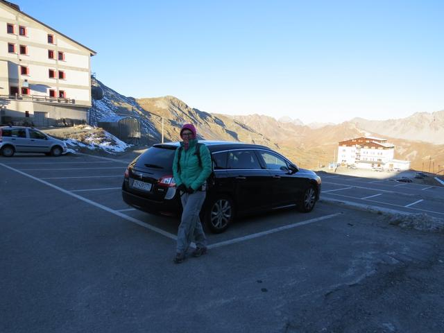 ...und fahren mit dem Auto über den Umbrailpass hinauf zum Passo dello Stelvio (Stilfserjochpass) 2757 m.ü.M.